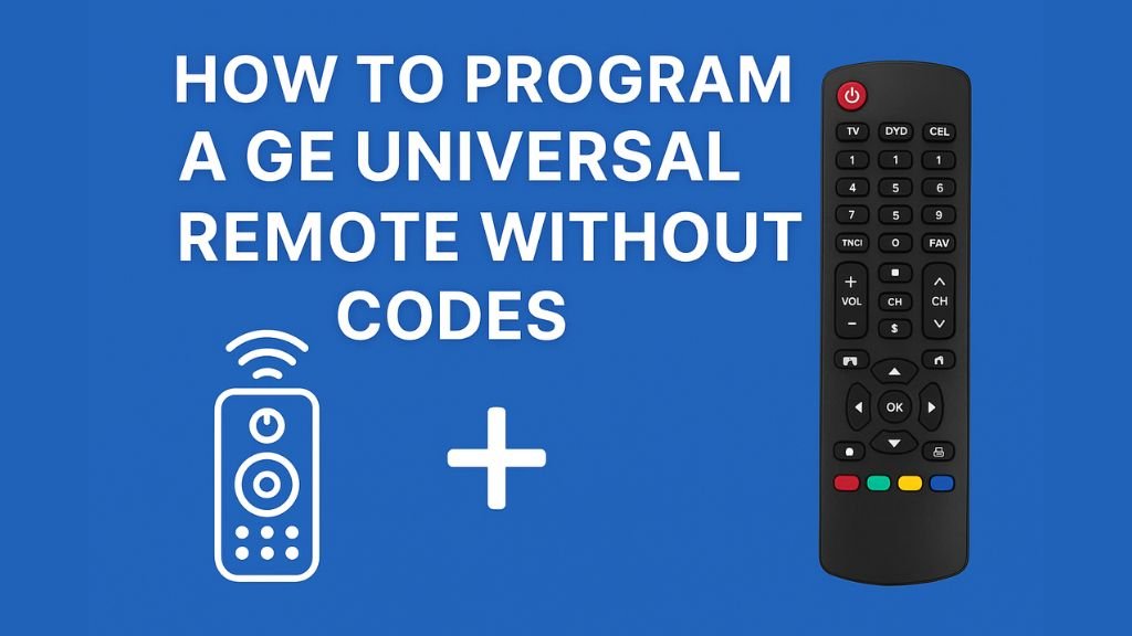 Program GE Universal Remote Without Codes – Complete Setup Guide